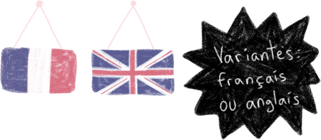 Variantes : français ou anglais